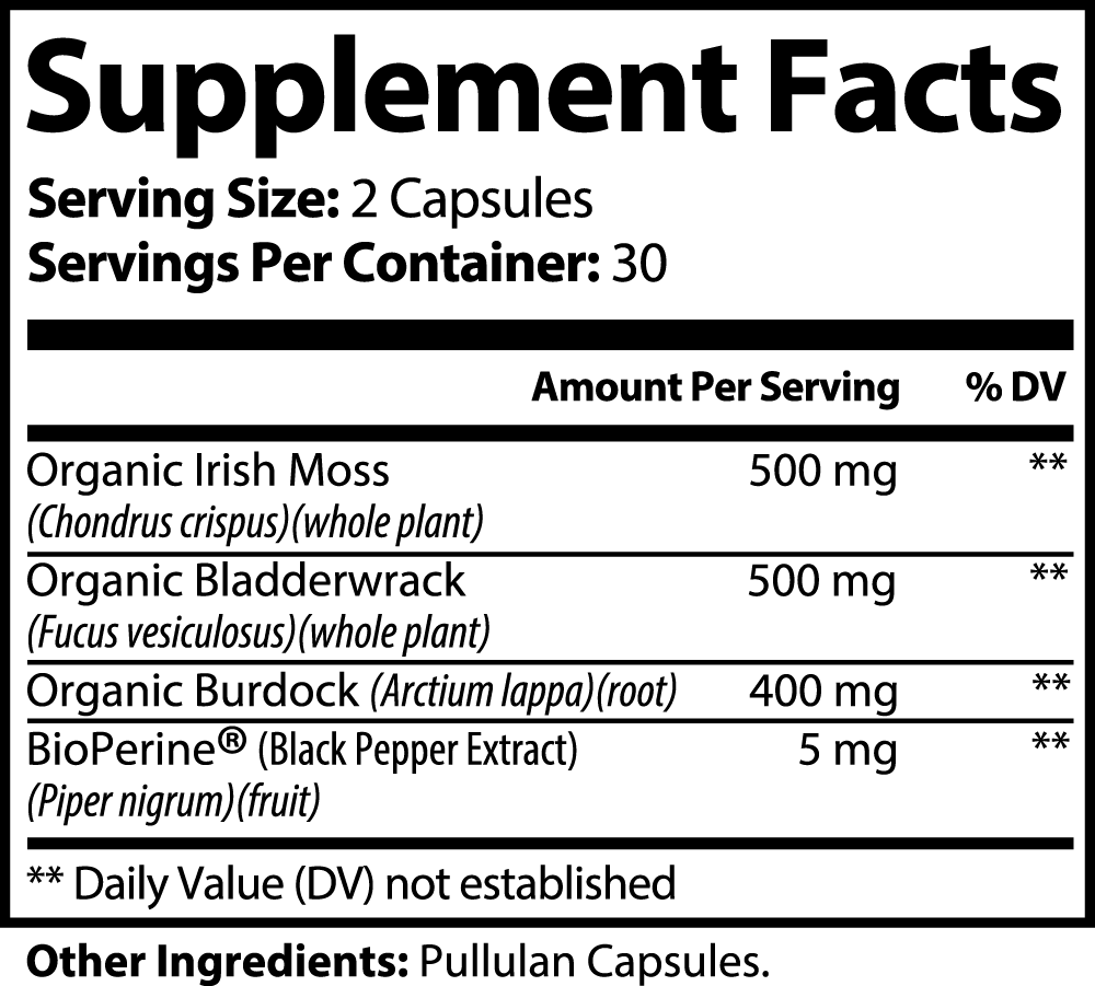 Sea Moss Daily Vitality Capsules