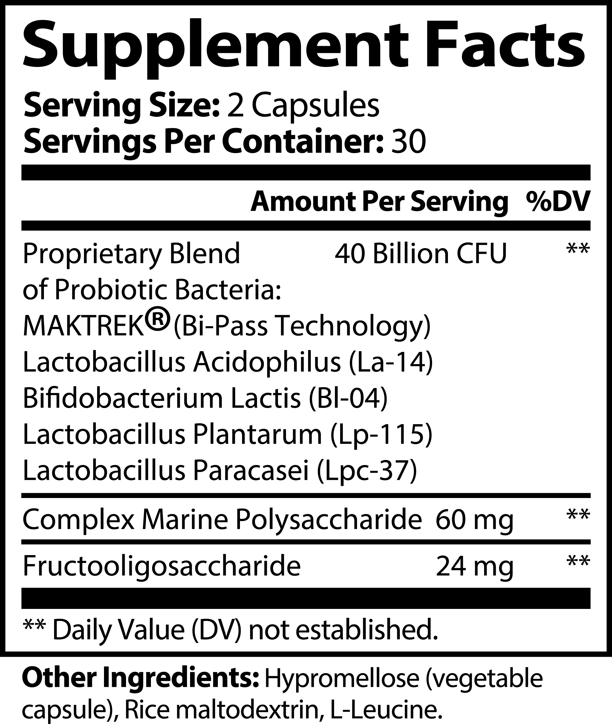 Advanced Gut Balance Probiotic (40B CFU)