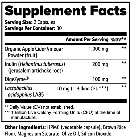 Apple Cider Vinegar Metabolism Support