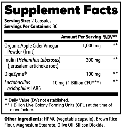 Apple Cider Vinegar Metabolism Support