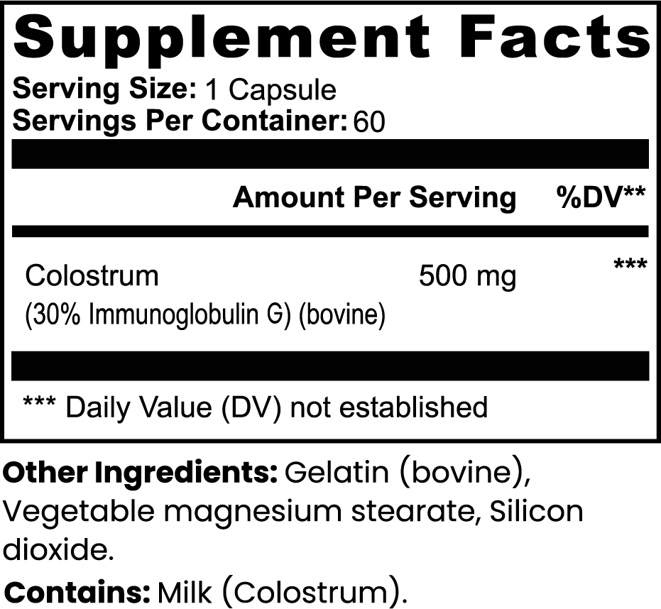 Colostrum Immune Defense Capsules